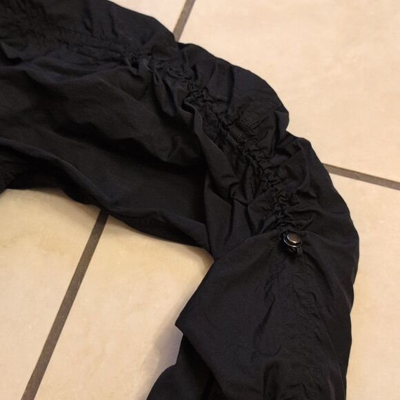 Lululemon Ruched Ribbed-Waist Jacket Black Cropped Size S - Picture 5 of 10